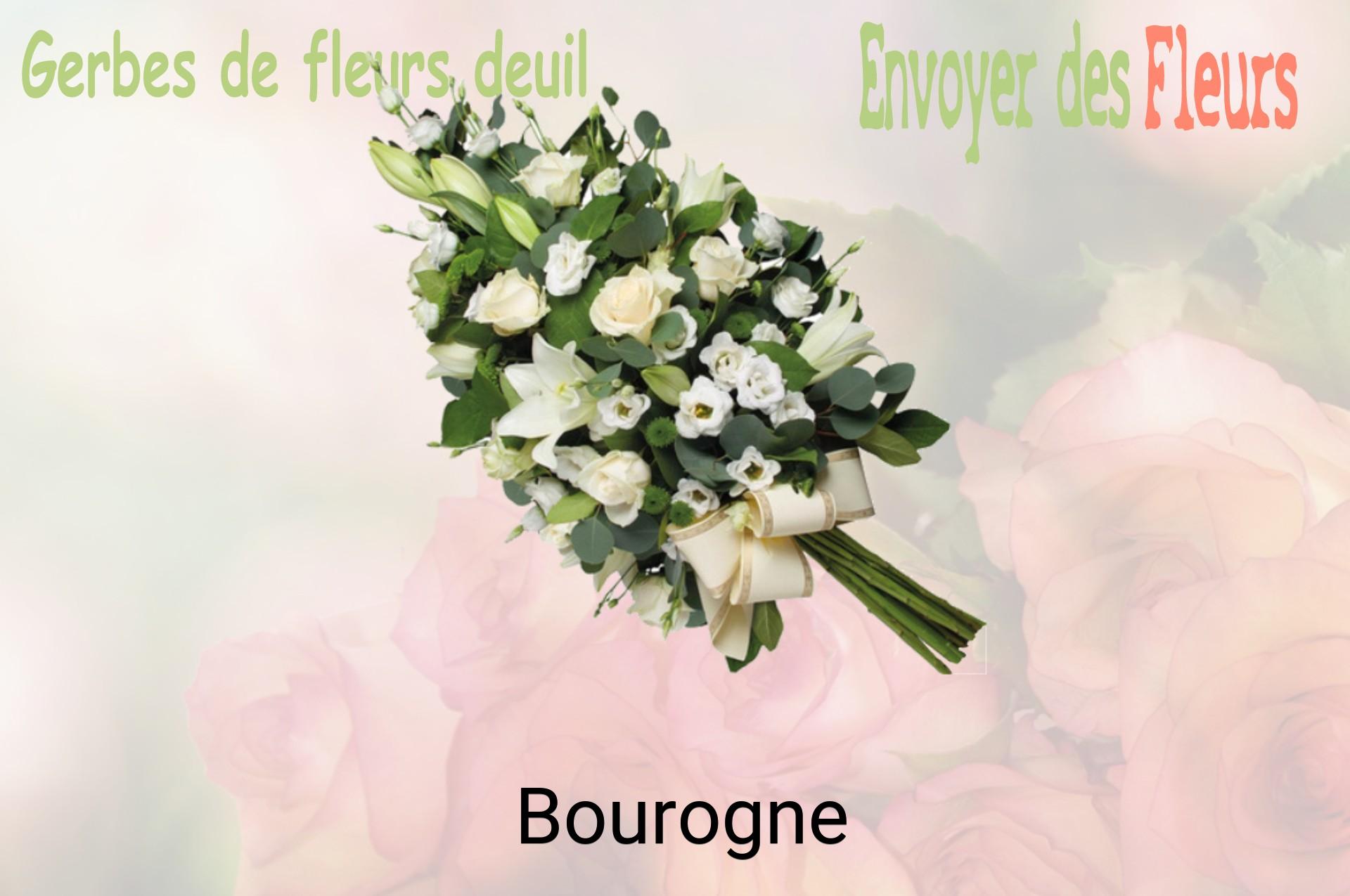 Gerbe de fleurs de deuil livrée à Bourogne